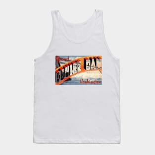 Greetings from Grand Coulee Dam, Washington - Vintage Large Letter Postcard Tank Top